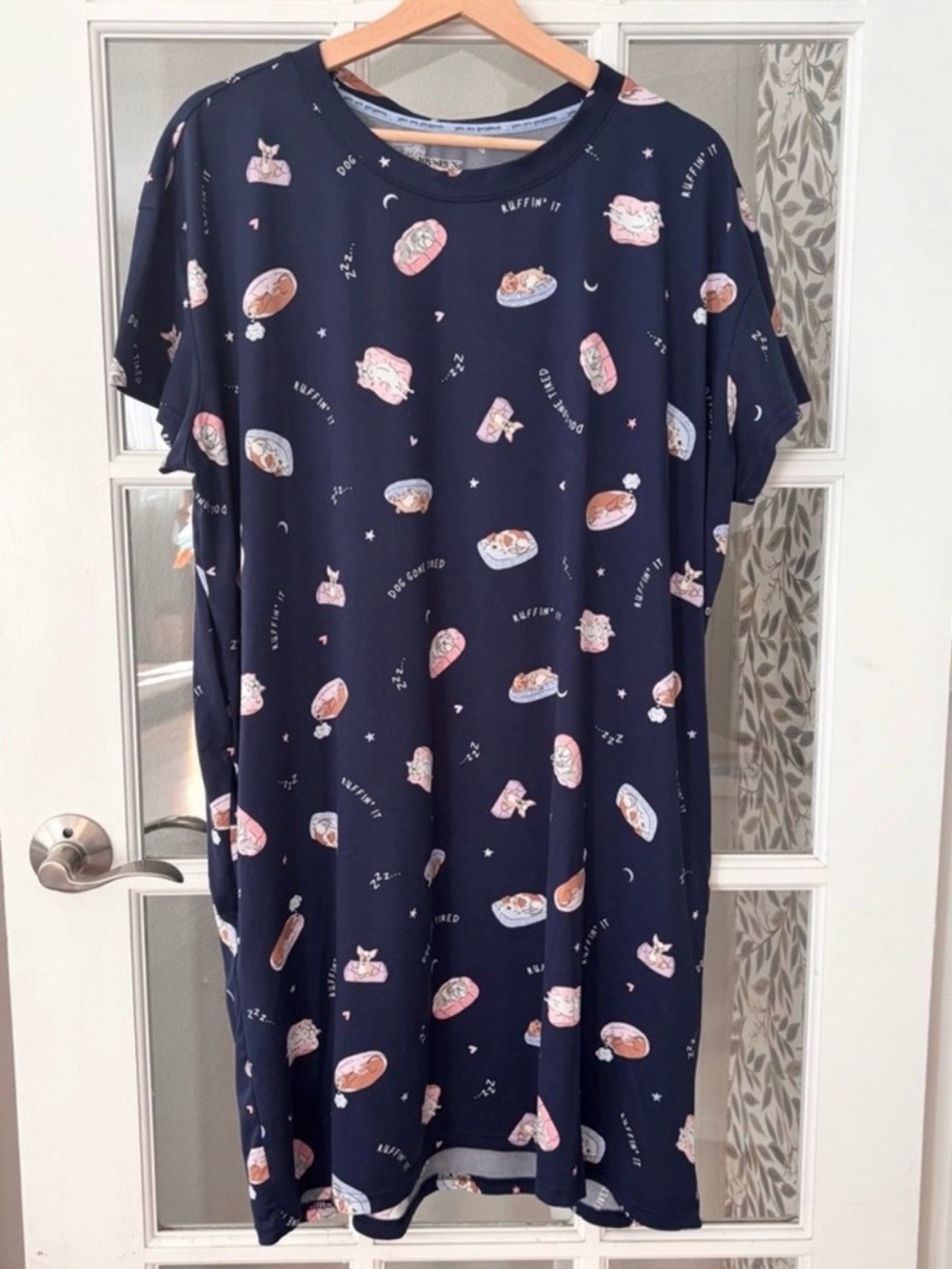 JOYSPUN Dogs/ Cats Sleep Shirt Nightgown Sz L-XL